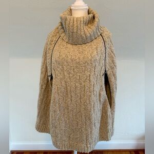 The Limited Scandal Collection Beige Cowl Neck Cape